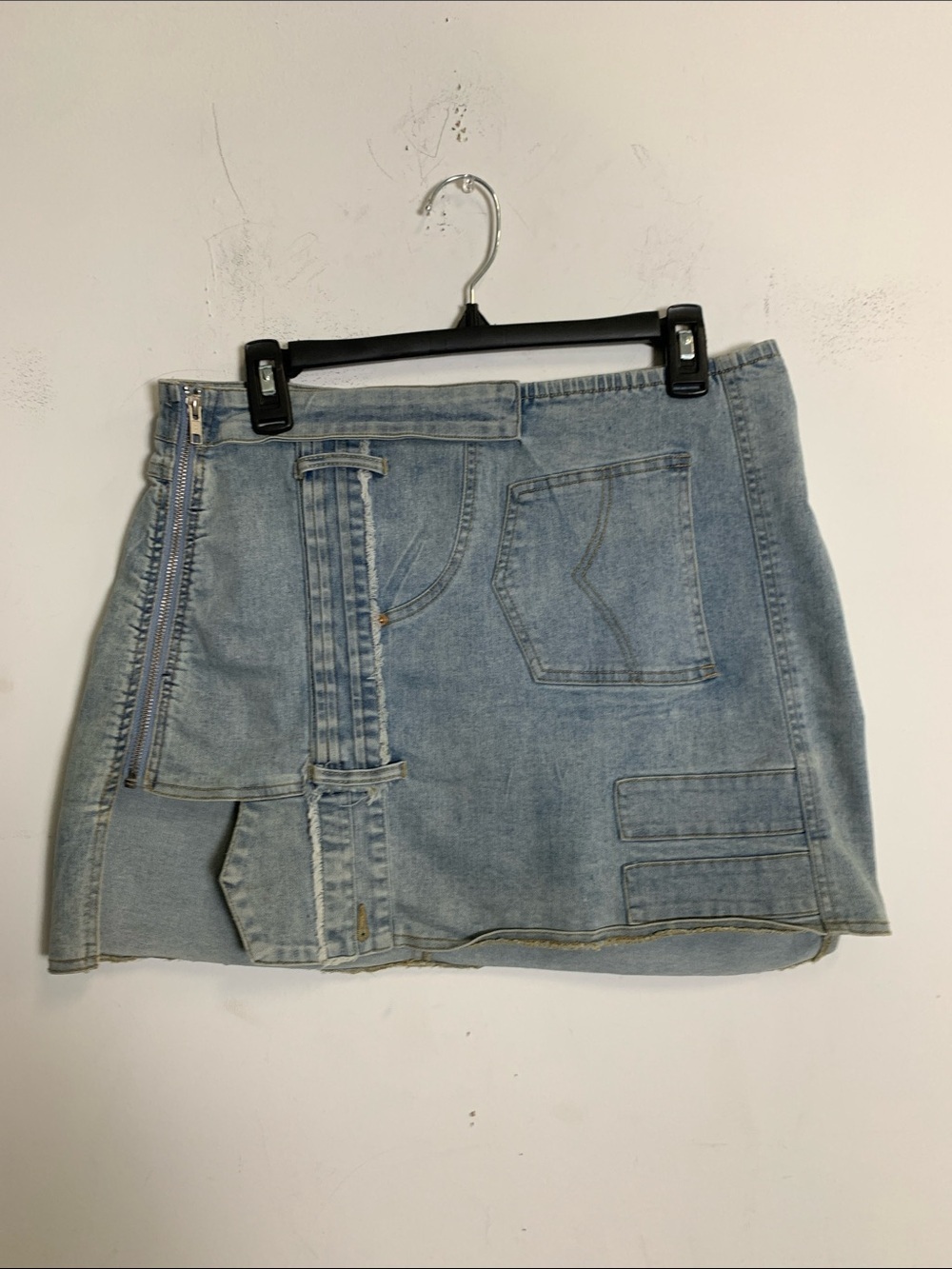 AKIRA Light Blue Denim Mini Skirt